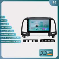 Ossuret 2DIN Android Automagnetola Hyundai Santa Fe 2 2006 - 2012 Automobilio Radijas Multimedia Vaizdo Grotuvas GPS Navigacija Pagrindinis Blokas Išmanusis Carplay Auto RDS P1 4Core 1G 32G