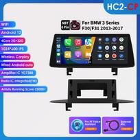 Hizpo 10.25 QLED ekranas 2din Android automobilio radijas Multimedijos vaizdo grotuvas BMW 3 BMW 4 serijai F30 F31 NBT GPS Navi Carplay Auto 4G RDS FM GPS Stereo HC2 2G 32G AI