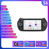 Ossuret Intelligent Carplay 4G RDS 7'' 7862 AI 2din Android 13 Car Radio for Fiat Fiorino /Citroen Nemo / Peugeot Bipper GPS Multimedia Video Player S6 8Core 6G 64G AI