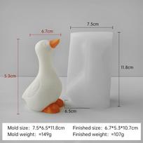 3D Duck Aroma Candle Silicone Mold DIY Duckling Handmade Plaster Resin Ornaments Molds Candle Making Supplies