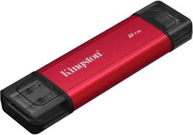 Kietasis diskas „Kingston Technology“ 2 TB nešiojamasis SSD diskas su dviem USB-A/C jungtimis, iki 1050MB/s USB 3.2 Gen 2