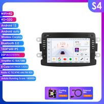 Hizpo Išmanusis RDS 7862 2din Android Automobilinis Radijas Dacia Logan Dokker Duster Sandero Lodgy Renault Captur Symbor Duster Lada Xray 2 Multimedia GPS S4 8Core 4G 32G