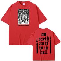 Akacijos Padermė Vasaros Naujas Marškinėliai Trumpomis Rankovėmis Dainininko Tas Pats Stilius T-shirt Grafinis Spausdinimas Apvalia Kaklo Iškirpte T-shirt Unisex Retro Drabužiai S