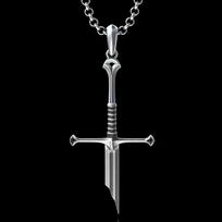 Gothic Broken Sword Necklace, Punk, Cross, Warrior, Hippie jewelry, Broken Sword Pendant, Vintage, personal, Grim style, Cross