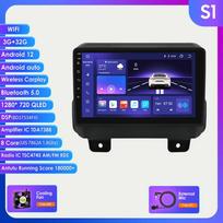 2 din Android Autoradio, skirtas JEEP Wrangler JL 2018 2019 2020 2021 Gladiator Car Radio Multimedijos vaizdo grotuvas GPS Navi Carplay 4G išmanusis ekranas S1 8Core 3G 32G