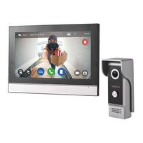 1080P belaidė vaizdo durų skambučio kamera su monitoriumi TY APP WiFi 7 colių jutiklinis ekranas vaizdo durų telefonas EU Plug