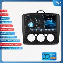 Hizpo „Android 13“ automobilinis radijas, skirtas „Ford Focus 2 3 Mk2 Mk3“, 2004–2011 m. daugialypės terpės vaizdo grotuvas, navigacija, išmanusis ekranas GPS 2Din Carplay 4G automatinis stereofoninis W5  B 8Core 4G 64G
