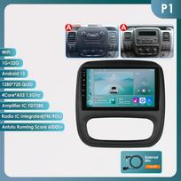 Hizpo 4G AI Balsu valdomas Android Auto Radijas Renault Trafic 3 2014-2021, Opel Vivaro B 2014-2018, Carplay Automobilio Multimedija, Išmanusis Ekranas, GPS 2din P1  A 4Core 1G 32G