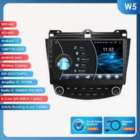 Ossuret Carplay AI balsu Android automobilio radijas GPS navigacija Honda ACCORD 7 2003 - 2007 Multimedia RDS BT USB DVR AHD kamera Išmanusis ekranas W5 8Core 4G 64G AI