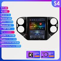 Ossuret Android automobilinė radijo stotelė, skirta VW Volkswagen Tiguan 2007-2016, Multimedia, 9.7 colio vertikalus ekranas, Carplay, Android Auto, GPS, RDS, FM, Išmanusis ekranas S4 8Core 4G 32G