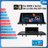 Hizpo 10.25  Android Auto Radijo Grotuvas BMW 1 Serijai 06 -12 E87 E81 E82 E88 CCC CIC Automobilio Multimedija Stereo Carplay Wifi GPS 1920*720 Išmanusis RDS 4W 4G 32G