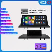 Hizpo 10.25  Automobilio multimedijos grotuvas GPS navigacija palaiko Carplay Android Auto BMW 1 serijai 06-12 E81 E82 E87 E88 Be ekrano GPS stereo RDS HC2 2G 32G
