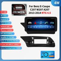 Hizpo 10.25 Inch Car Radio Support Carplay Auto for Mercedes Benz E-Class 2-door C207 W207 A207 2013 -2014 NTG 4.5 Intelligent Left Hand Driving RDS 4W 4G 32G