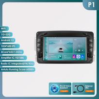 Ossuret 7  Intelligent AI System Wireless CarPlay Android Auto Radio for Mercedes Benz CLK W209 W203 W463 W208 4G Car Multimedia GPS 2din Autoradio P1 4Core 1G 32G AI