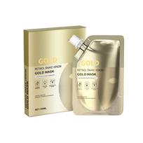 Retinol Snake V Enom Gold veido kaukė valomoji odą atjauninanti ir drėkinanti veido kaukė geltona