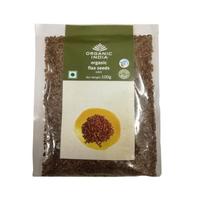 Linų sėklos: Omega-3 šaltinis (100 g), Linų sėmenys, ekologiški, iš Organic India