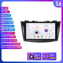 Carplay 4G radijas 2 Din Android 12 automobilių daugialypės terpės grotuvas, skirtas Suzuki Swift 4 2011-2015 GPS navigacija WIFI DSP 9'' 2 din Intelligent Screen AutoRadio S7 8Core 6G 128G