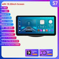 8+128G Carplay Android Car AutoRadio, skirtas Toyota RAV4 Rav 4 2006 2007 2008 2010 2011 2012 2D radijo daugialypės terpės grotuvas GPS stereo išmanusis ekranas S7 8Core 6G 128G AI