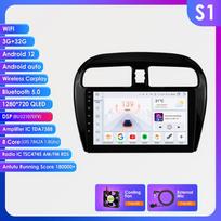 Hizpo „Carplay 4G 2Din Android 13“ automobilio radijas, skirtas „Mitsubishi Mirage 2012–2023 Space Star“, skirtas „Dodge Attitude“ daugialypės terpės vaizdo grotuvo išmanusiam ekranui S1 8Core 3G 32G