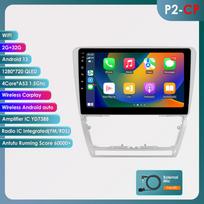 Hizpo 10.1 „Carplay 4G 2Din Android 13“ automobilio radijas, skirtas „Skoda Octavia 2 2008–2013“ multimedijos vaizdo grotuvui, GPS, DSP, autoradio, RDS, kompiuterio išmaniajam ekranui P2CP S 4Core 2G 32G