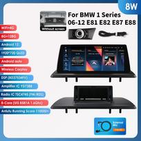 Hizpo 10.25  Automobilio multimedijos grotuvas GPS navigacija palaiko Carplay Android Auto BMW 1 serijai 06-12 E81 E82 E87 E88 Be ekrano GPS stereo RDS 8W 8G 128G