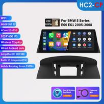 Ossuret 2din Android automobilio radijas Multimedijos vaizdo grotuvas BMW 5 serijai E60 E61 E63 E64 3 serijai E90 E91 E92 E93 Stereo GPS Išmanusis Carplay 4G RDS HC2 2G 32G AI