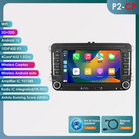 „Ossuret“ 7 colių „Android Auto“ automobilio radijas su GPS stereo sistema, skirtas „VW GOLF“, „PASSAT“, „Polo“, „Fabia“, „Tiguan“, „Jetta“, „Caddy“, „Octavia“, „YEti“, „Superb“, „Fabia Leon“ išmanioji multimedija P2CP 4Core 2G 32G AI