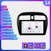 Hizpo „Carplay 4G 2Din Android 13“ automobilio radijas, skirtas „Mitsubishi Mirage 2012–2023 Space Star“, skirtas „Dodge Attitude“ daugialypės terpės vaizdo grotuvo išmanusiam ekranui S4 8Core 4G 32G