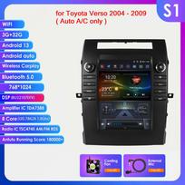 Hizpo 9.7 Tesla Style Carplay 4G 2Din Android 13 Automobilinis Radijas Toyota Verso 2004-2009 Automobilinis Multimedijos Vaizdo Grotuvas Išmanusis Ekranas GPS DSP WIFI S1 8Core 3G 32G