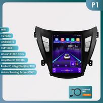 Ossuret Android automobilio radijas GPS Hyundai Elantra Avante I35 2011-2013 m. Multimedia 9,7 colio vertikalus ekranas Carplay Android Auto grotuvas Multimedia vaizdo įrašas P1 4Core 1G 32G