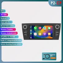 Ossuret Pažangus 7'' 7862 AI 2din Android 13 Automobilio radijas Multimedia Vaizdo grotuvas BMW 3 serijos E90 E91 E92 E93 Navigacija GPS Carplay 4G RDS P2CP 4Core 2G 32G