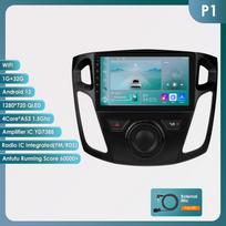 Hizpo 9'' Intelligent Screen 2din Android Car Radio Multimedia Video Player for Ford Focus 3 MK 3 2011 - 2019 GPS Intelligent Carplay Auto 4G WIFI P1 4Core 1G 32G