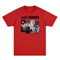 Alex Warren TEE Dainininko tokio pat stiliaus Unisex Vasariniai Marškinėliai Rankovės Moterims/vyrams Laisvalaikio 100% medvilnės T-shirt Apvalus Kaklas Patogūs Marškinėliai S