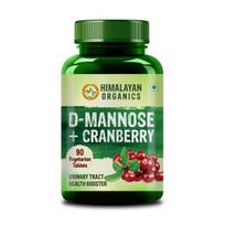 Manozė + Spanguolė (90 skirtukas), D-manozė + spanguolės, Himalayan Organics