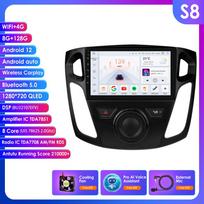 Hizpo 9'' Intelligent Screen 2din Android Car Radio Multimedia Video Player for Ford Focus 3 MK 3 2011 - 2019 GPS Intelligent Carplay Auto 4G WIFI S8 8Core 8G 128G AI