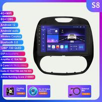 8G+128G Carplay 4G-LTE 2din Android Autoradio, skirtas Renault Kaptur Captur 2016–2019 automobilių daugialypės terpės stereofoninis GPS Navi garso ir vaizdo BT SWC išmanusis ekranas S8 8Core 8G 128G AI