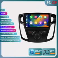 Ossuret 9'' Išmanusis Ekranas 2din Android Automobilio Radijas Multimedia Vaizdo Grotuvas Ford Focus 3 MK 3 2011 - 2019 GPS Carplay Auto Bluetooth SWC 4G WIFI P3CP 4Core 2G 64G AI