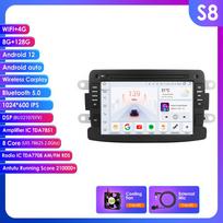 Hizpo Išmanusis RDS 7862 2din Android Automobilinis Radijas Dacia Logan Dokker Duster Sandero Lodgy Renault Captur Symbor Duster Lada Xray 2 Multimedia GPS S8 8Core 8G 128G