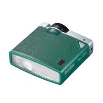 „Godox Lux Junior“ retro fotoaparato blykstė GN12 6000K spalvota temperatūra automatinis ir rankinis režimai 1/1–1/64 blykstė žalia