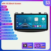 Hizpo 9'' 10,33 colio 2 din Android Autoradio GPS, skirtas Mazda 3 Mazda3 2011–2013 Automobilių radijas Multimedijos vaizdo grotuvas Sumanus ekranas Carplay Auto 4G S3 8Core 3G 32G
