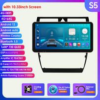 8G+128G DSP IPS Carplay 2 Din Android radijas, skirtas A6 C5 1997–2004 S6 RS6 AI Voice 4G-LTE automobilinis daugialypės terpės GPS 2 din išmanusis ekranas RDS Autoradio S5 8Core 4G 64G AI