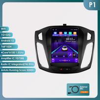 Hizpo Tesla stiliaus Carplay Android automobilio radijas Ford Focus MK3 2012-2018 multimedia vaizdo grotuvui, navigacijai GPS, automobilių stereo, išmaniajam ekranui P1 4Core 1G 32G