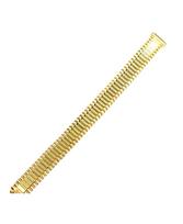 Metalinė tampoma laikrodžio apyrankė M-GOLD-125-LADY