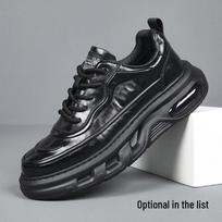 Vyriški natūralios odos universalūs laisvalaikio batai - Aukštos klasės, minkštas padas, neslystantys, su pliusiniu pamušalu, rudens/žiemos Size 40 juoda (įprasta) spalva