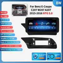 Hizpo 8 branduolių Android AI sistemos automobilio GPS navigacijos ekranas Mercedes W212 2009-2016 m. WIFI SIM 8+128GB BT Carplay IPS ekranas Multimedia grotuvas Bluetooth RDS 8W 8G 128G,AI