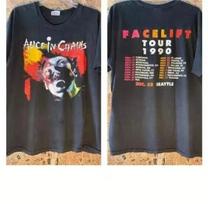 Alice in Chains Facelift 1990 m. Turo Grupės Juodi Dvišaliai Unisex Marškinėliai Pakartotinis Spaudas S-3XL Vasaros Rudens Marškinėliai Vyrams Moterims Medvilniniai Viršutiniai Drabužiai S
