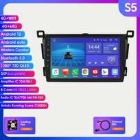 9  4G Carplay 2din Android Car Radio Multimedijos vaizdo grotuvas, skirtas Toyota RAV4 Rav 4 2013 - 2018 Navigation GPS Head Unit SWC DVR OBD2 RDS AM FM BT WIFI S5 8Core 4G 64G