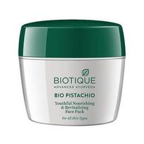Veido kaukė su pistacijomis: atjauninantis (175 g), Ekologiškas pistacijų jauninantis, maitinantis ir atgaivinantis veido paketas, Biotique 19.85