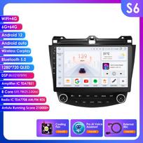 Hizpo Carplay android auto Multimedia For Honda ACCORD 7 2003-2007 Autoradio 7862 car intelligent systems GPS navi Stereo Touch Screen Bluetooth RDS S6 8Core 6G 64G AI