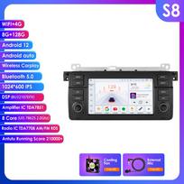 Ossuret 7 colių 8G 128G AI balsu 2DIN Android Auto radijas BMW 3 E46 M3 318 320 325 330 335 Carplay 4G NET automobilio multimedija GPS išmanusis auto radijas S8 8Core 8G 128G